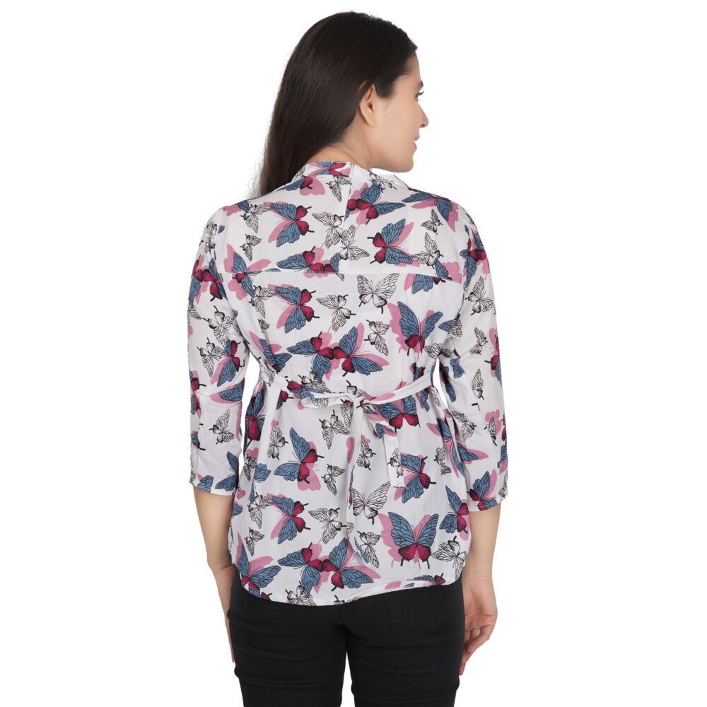 Teenager White Printed Top - Image 4