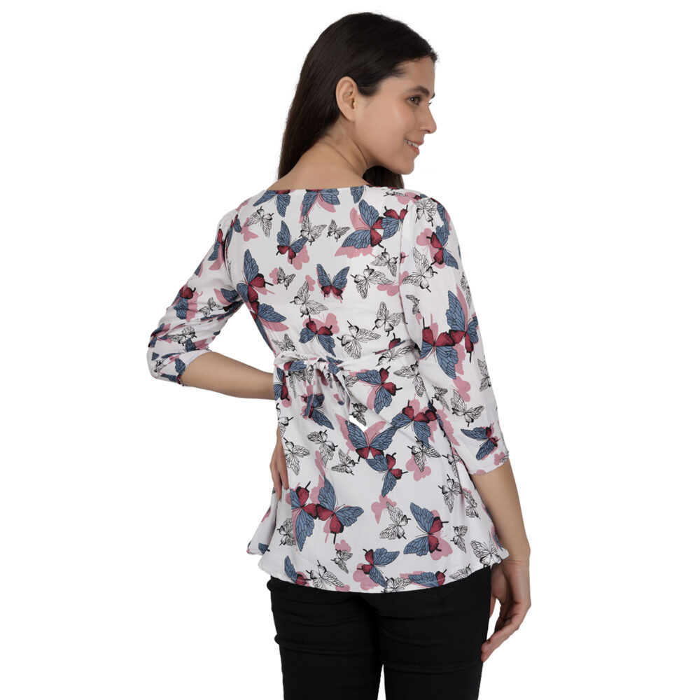 White Printed Top - Image 3