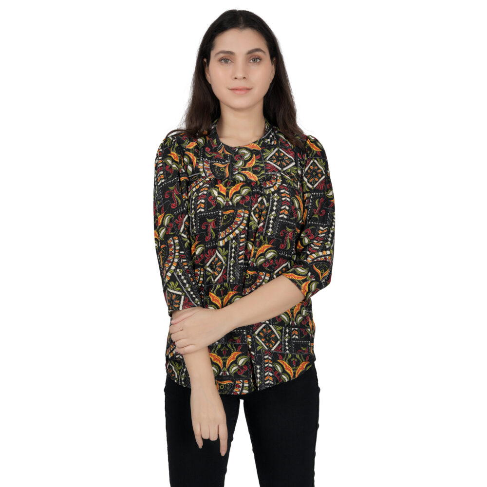 Multi-Color Printed Top - Image 2