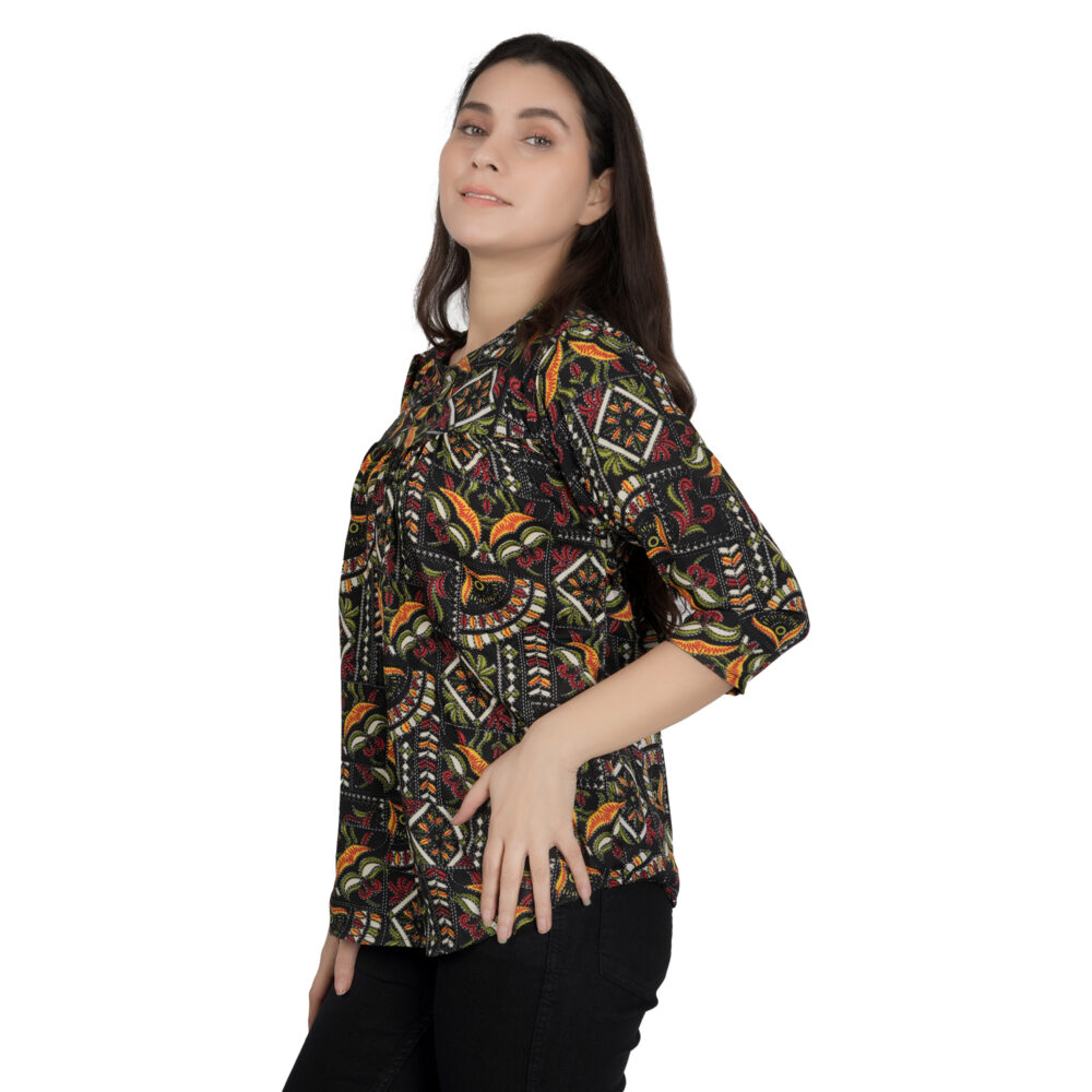 Multi-Color Printed Top - Image 3