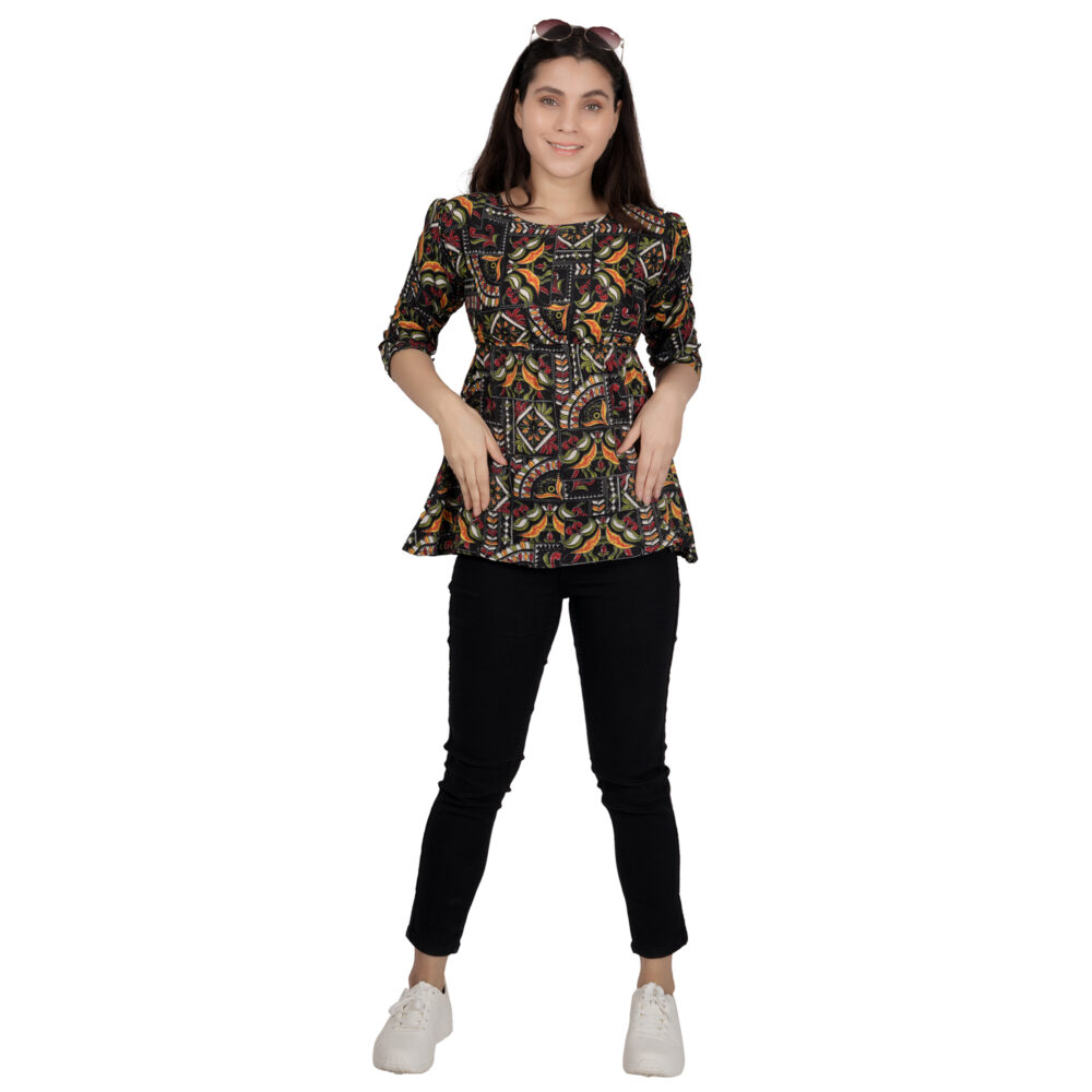 Teenager Multi-Color Printed Shirt for Girls - Image 2
