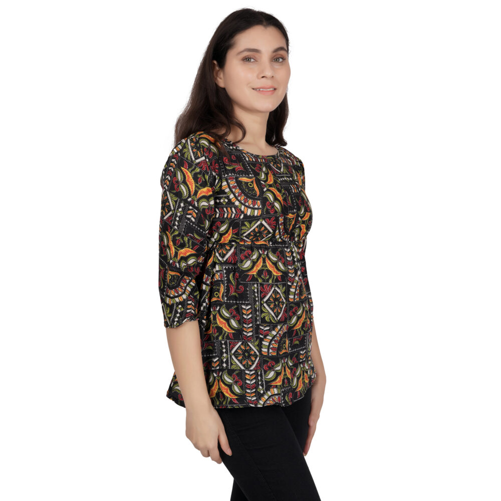 Teenager Multi-Color Printed Shirt for Girls - Image 3