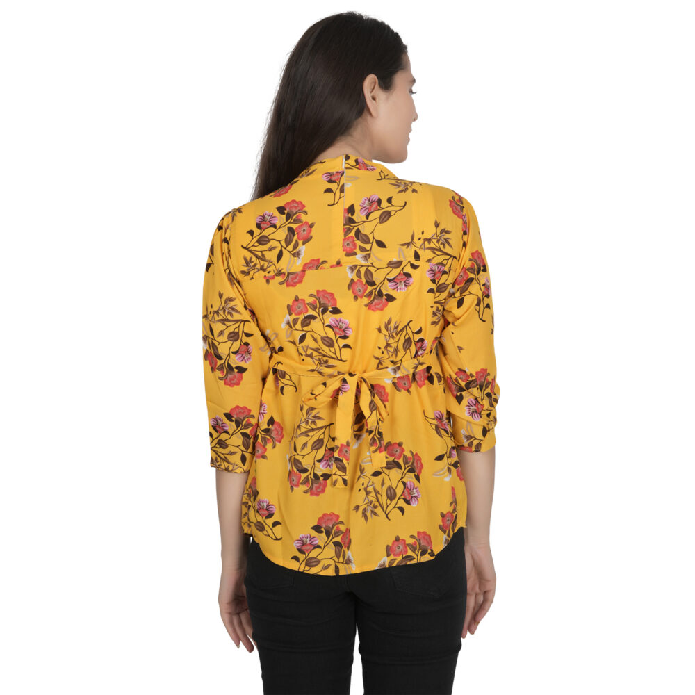 Yellow Printed Top - Image 4